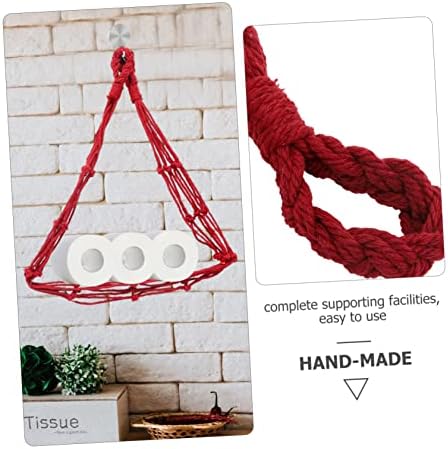 Durable Wall-Mounted Cotton Toilet Paper Holder for Home Use