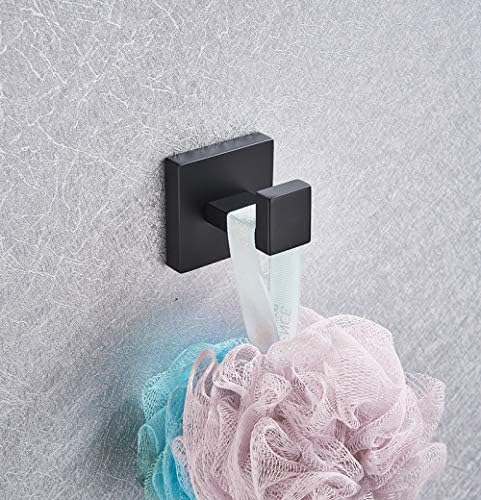 Bathroom Hardware Black Robe Hook Towel Rail Bar