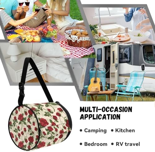 Sturdy Folding Rose Toilet Paper Holder for Cars