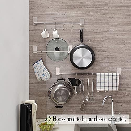 BOCbco Towel Rail Organizer for Bathroom 55cm Durable Self-Adhesive