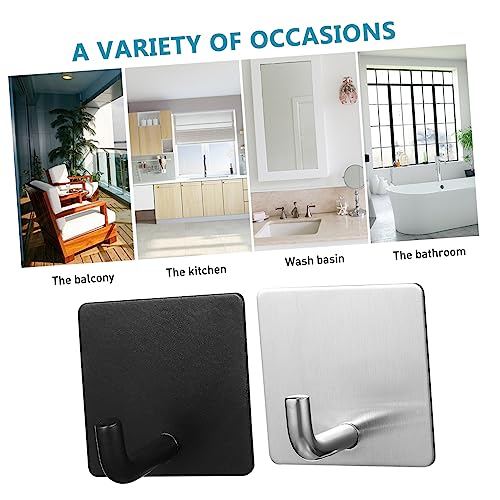 IPetboom 4-Piece Adhesive Wall Hook Set for Keys Bags