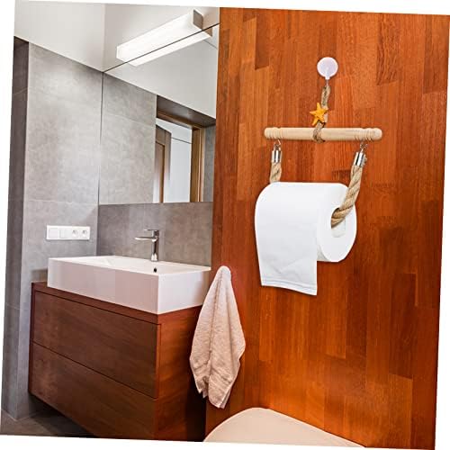Sturdy Nautical Rope Bathroom Towel Paper Holder