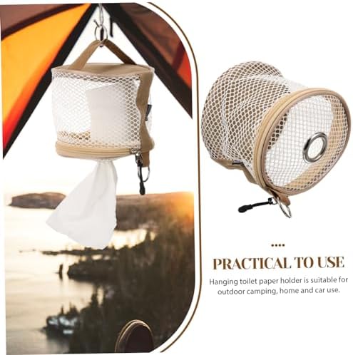 Compact Hanging Toilet Paper Bag for CAMPING CAR and Travel