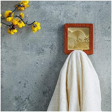 Single Bathroom Towel Hook with Art Deco Design