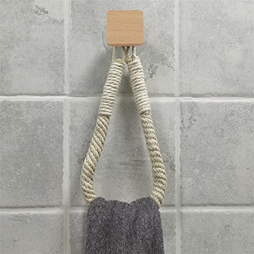 EEASSA Red Antique Towel Rope Toilet Roll Holder