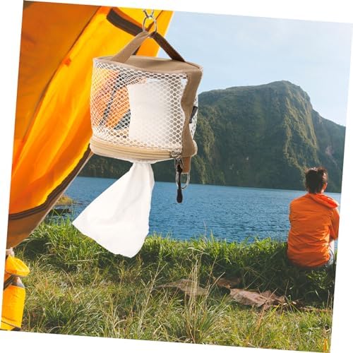 Compact Hanging Toilet Paper Bag for CAMPING CAR and Travel