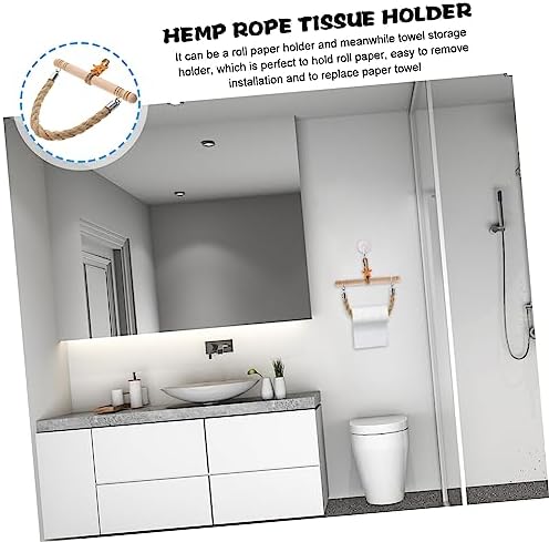 Sturdy Nautical Rope Bathroom Towel Paper Holder
