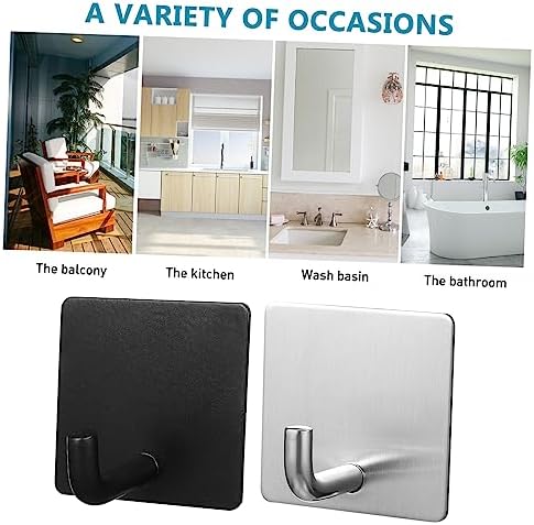 4-Piece Chrome Towel Hooks - Heavy Duty Wall-Mounted Bathroom Towel Hangers