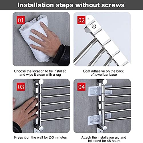 Stainless Steel T-Bar Towels Holder for Small Bathrooms