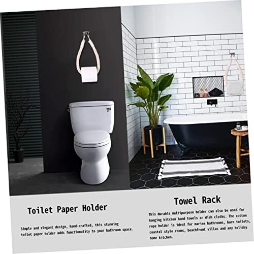 Gadpiparty Rustic Cotton Rope Paper Towel Holder
