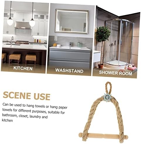 Labrimp Wooden Toilet Roll Holder Stand